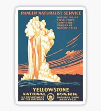 Yellowstone National Park Vintage Sticker