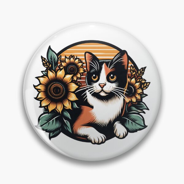 Item preview, Calico Cat in the Sunflower Field  designed and sold by caserteeforu.