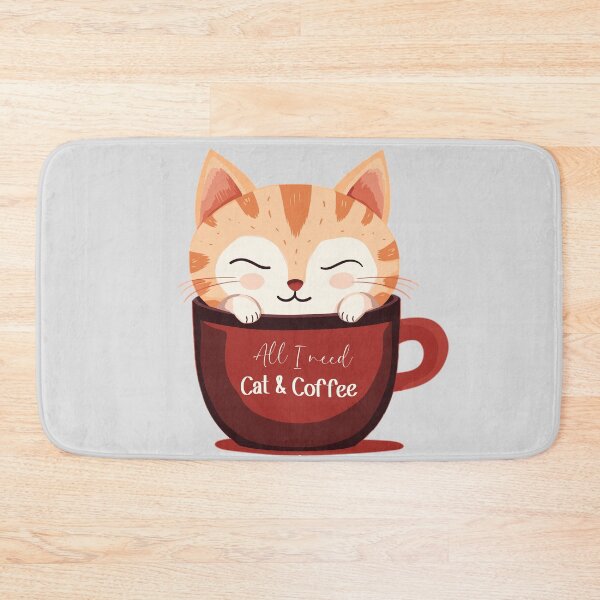 Item preview, All I need Cat and Coffee designed and sold by GirlGlowGraphic.