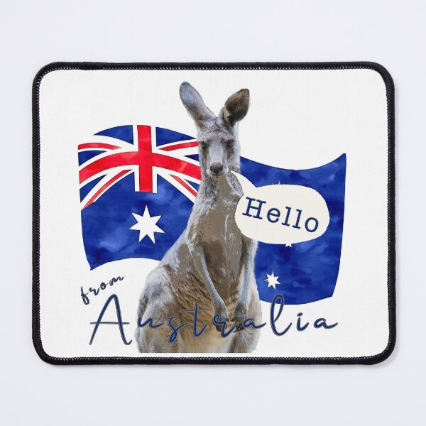 Item preview, Hello from Australia - Kangaroo designed and sold by Michael van der Hoorn.