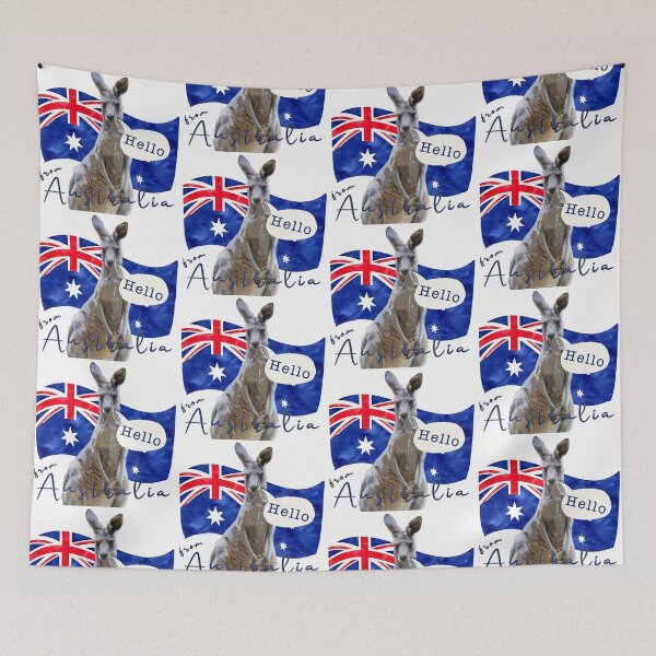 Item preview, Hello from Australia - Kangaroo designed and sold by Michael van der Hoorn.