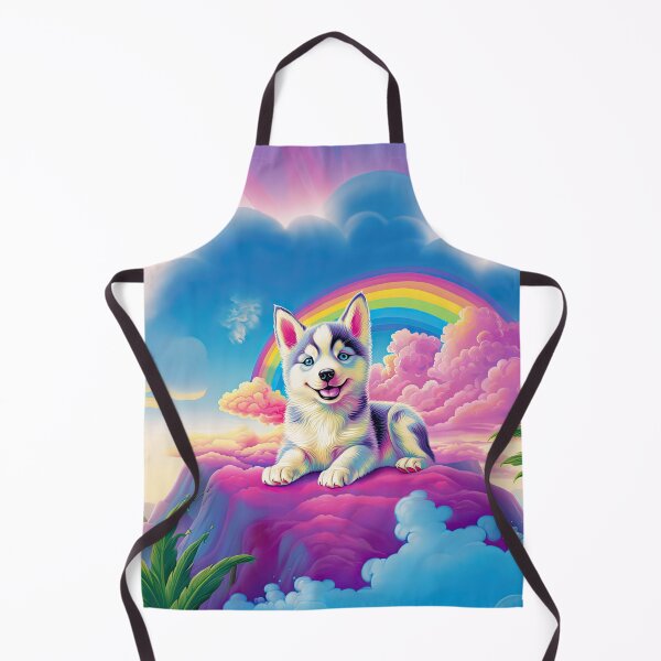 Item preview, Y2K Rainbow Siberian Husky Dog: Whimsical & Magical Canine Won designed and sold by Verba-Vintage.