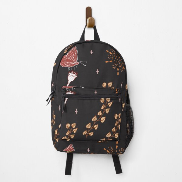 Item preview, Flowers and butterflies - orange red black designed and sold by SerahO.