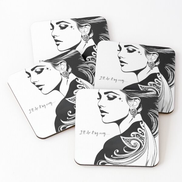 Item preview, Strong Female Doing it My Way Black and White  designed and sold by FrequencyV.