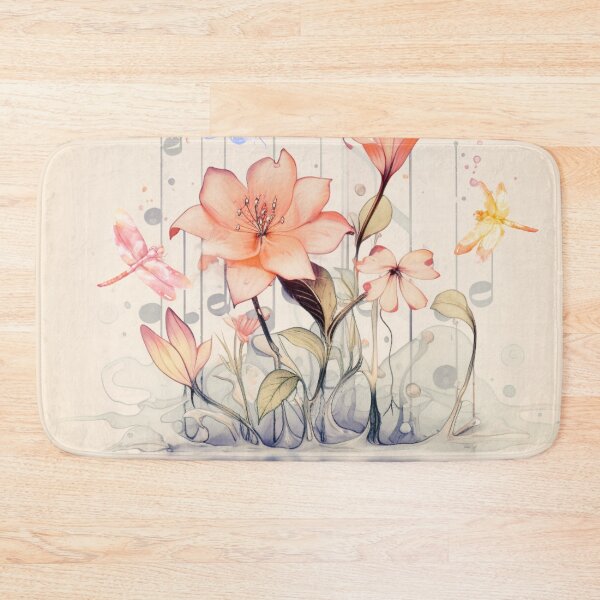Item preview, Enchanting Flower Water Reflection with Adorable dragonfly - Nature Art designed and sold by Thanatphak Tansakul.