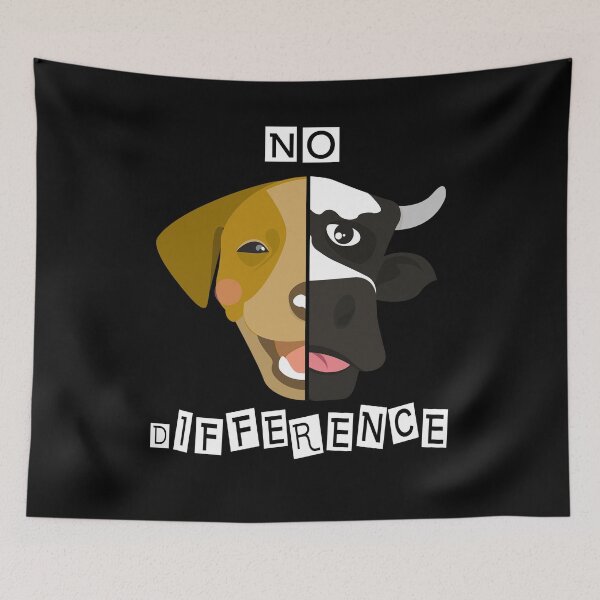 Item preview, Vegan vegan dog cow designed and sold by theshirtinator.