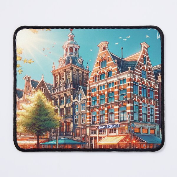 Item preview, Dam Square in Amsterdam designed and sold by Era-of-Traveler.