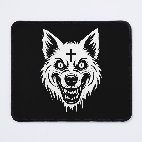 Item preview, Demon Wolf Goth Animal designed and sold by CreepyCornerArt.