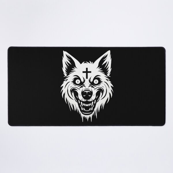 Item preview, Demon Wolf Goth Animal designed and sold by CreepyCornerArt.
