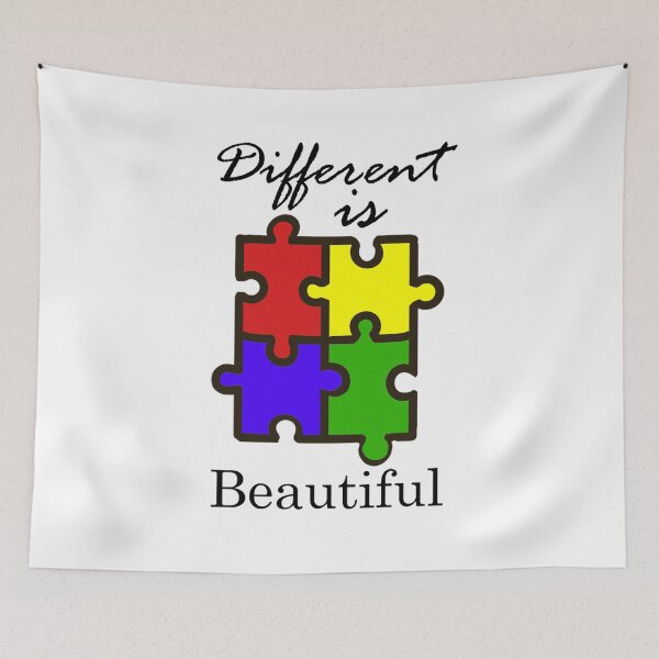 Item preview, Different is Beautiful designed and sold by annesblueart.