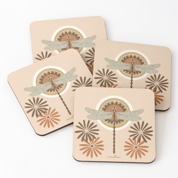 Item preview, Dragonfly and Mandala with Daisies  designed and sold by Sarah Abbott-Vaughan.