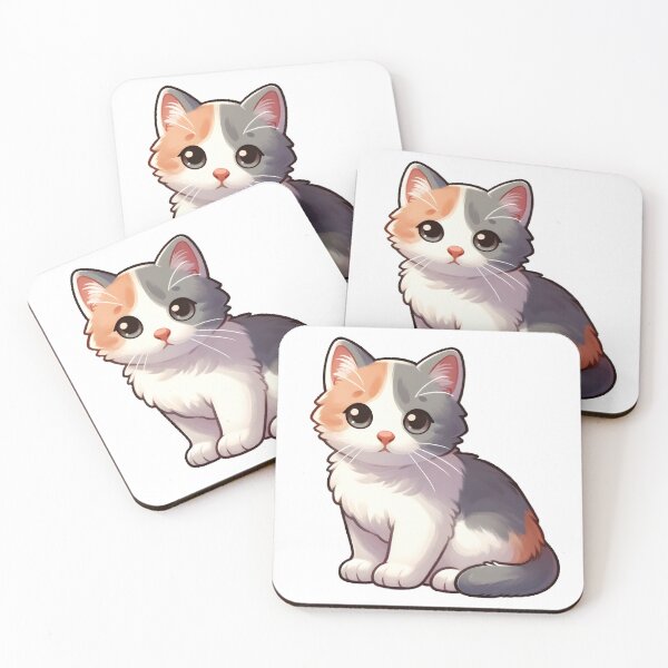 Item preview, Charming Calico Kitten Illustration designed and sold by UmbrellaStudio1.