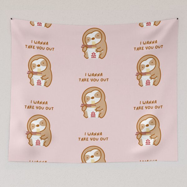 Item preview, Chinese Takeout Date Night Sloth  designed and sold by theslothinme.