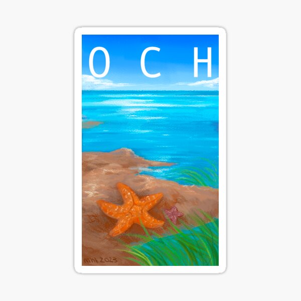 Starfish (2023) OC Habitats Sticker Sticker