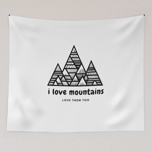 Item preview, I love mountains, love them too designed and sold by moderncolor.
