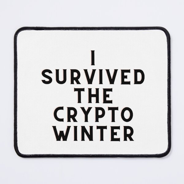 Item preview, I survived the crypto winter designed and sold by Yield Farmer.