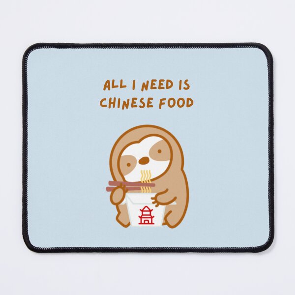 Item preview, Chinese Food Lover Takeout Sloth designed and sold by theslothinme.
