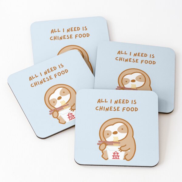 Item preview, Chinese Food Lover Takeout Sloth designed and sold by theslothinme.