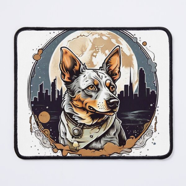 Item preview, Starry Night with an Australian Stumpy Tail Cattle Dog designed and sold by Fenomena Designs.