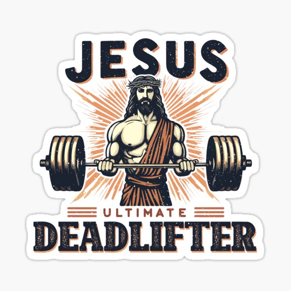 Jesus The Ultimate Deadlifter Weight Lifting Vintage T-Shirt, cute