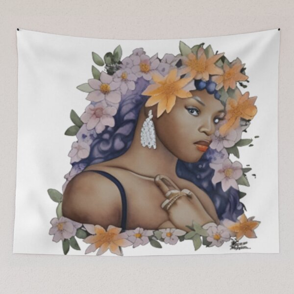 Item preview, African American Woman Floral Abstract Series (1) designed and sold by MugsNstuff Live Love Create!.