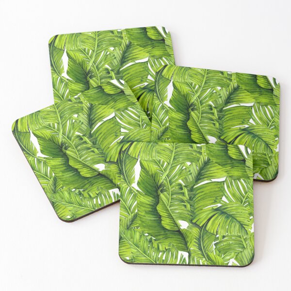 Item preview, Island Oasis: Exquisite Tropical Banana Leaf Pattern designed and sold by Hadamundo.