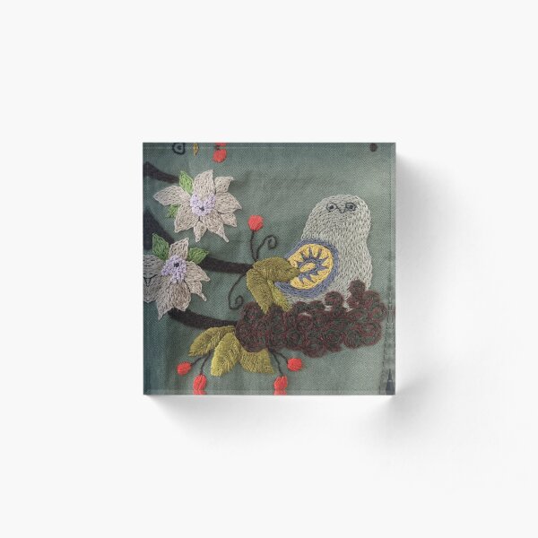 Nesting Owl Acrylic Block