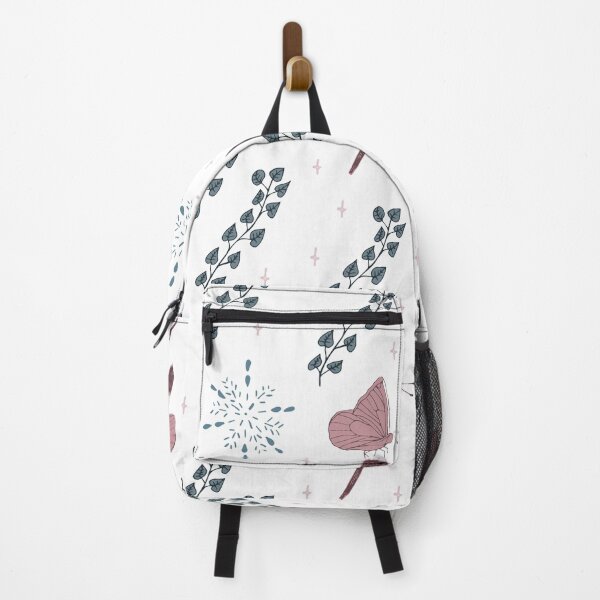 Item preview, Flowers and butterflies - pastel blue pink designed and sold by SerahO.