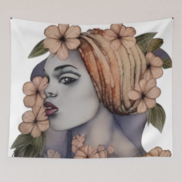 Item preview, African American Woman Floral Abstract Series (2) designed and sold by MugsNstuff Live Love Create!.