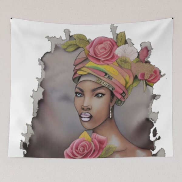 Item preview, African American Woman Floral Abstract Series (3) designed and sold by MugsNstuff Live Love Create!.