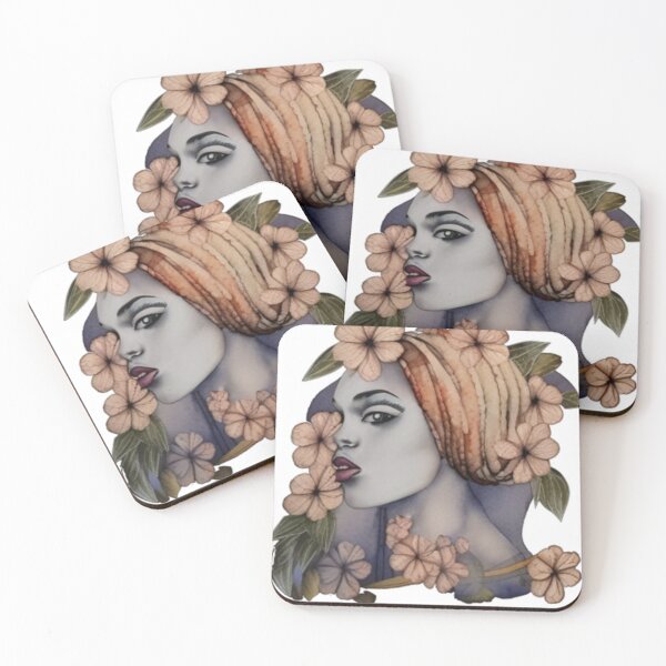 Item preview, African American Woman Floral Abstract Series (2) designed and sold by MugsNstuff Live Love Create!.