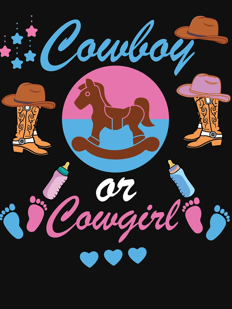 Country Wester Gender Reveal Shirt Boots or Bows Gender Reveal Tshirt Boy  or Girl Gender Reveal T-shirt Cowboy Shirt Cowboy Shirt Reveal 