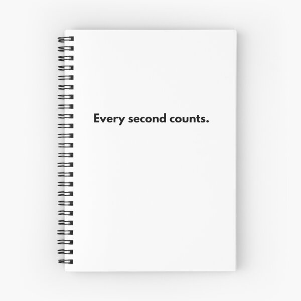 Item preview, Every Second Counts Black designed and sold by Jajulile.