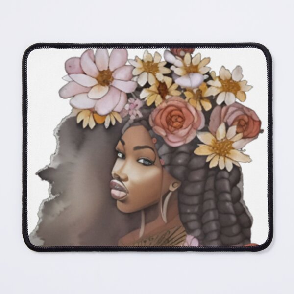 Item preview, African American Woman Floral Abstract Series (7) designed and sold by MugsNstuff Live Love Create!.