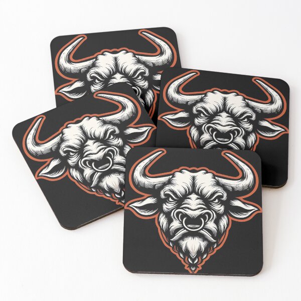 Item preview, Ferocious Bull Face designed and sold by Pattern-Parade.