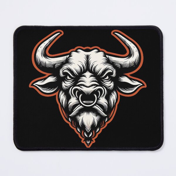 Item preview, Ferocious Bull Face designed and sold by Pattern-Parade.