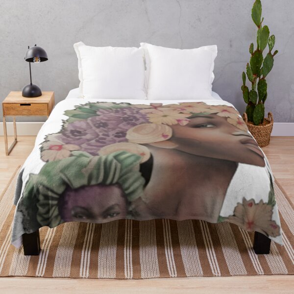 Item preview, African American Woman Floral Abstract Series (8) designed and sold by MugsNstuff Live Love Create!.