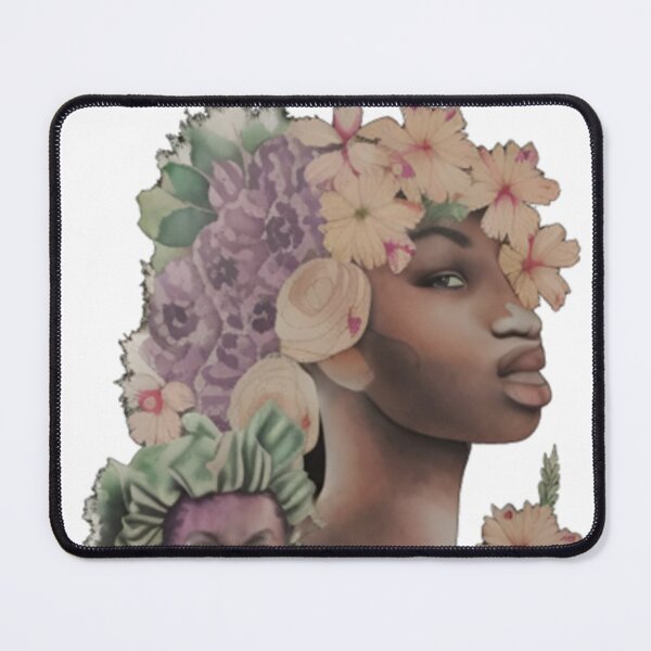 Item preview, African American Woman Floral Abstract Series (8) designed and sold by MugsNstuff Live Love Create!.
