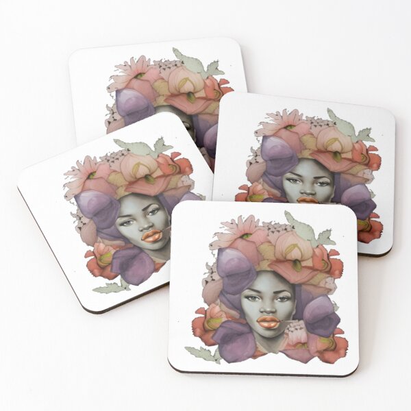 Item preview, African American Woman Floral Abstract Series (9) designed and sold by MugsNstuff Live Love Create!.
