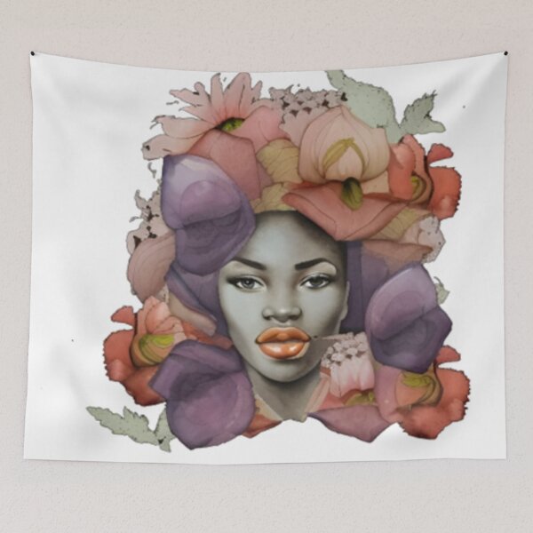 Item preview, African American Woman Floral Abstract Series (9) designed and sold by MugsNstuff Live Love Create!.