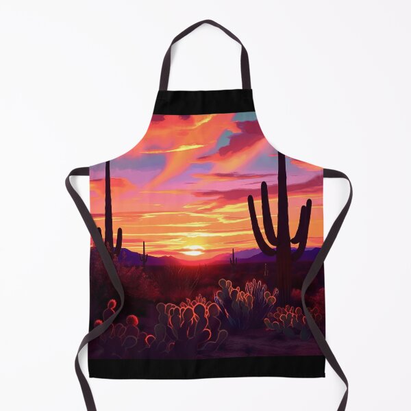 Item preview, "Vibrant Desert Dusk: Saguaro Sunset Symphony" designed and sold by polonuim210.
