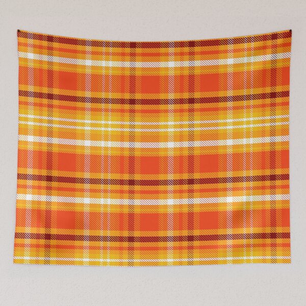 Item preview, Thanksgiving Fall Autumn Plaid Print Pattern Orange Yellow Brown designed and sold by Lori-Goree.