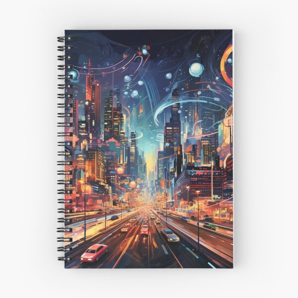 Item preview, Abstract digital painting of a city designed and sold by Whimsicalhub.