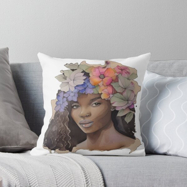 Item preview, African American Woman Floral Abstract Series (13) designed and sold by MugsNstuff Live Love Create!.