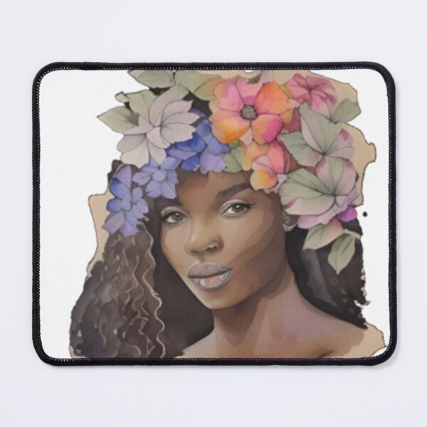 Item preview, African American Woman Floral Abstract Series (13) designed and sold by MugsNstuff Live Love Create!.