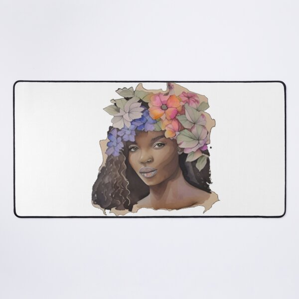 Item preview, African American Woman Floral Abstract Series (13) designed and sold by MugsNstuff Live Love Create!.