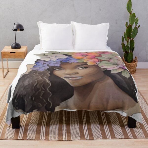 Item preview, African American Woman Floral Abstract Series (13) designed and sold by MugsNstuff Live Love Create!.