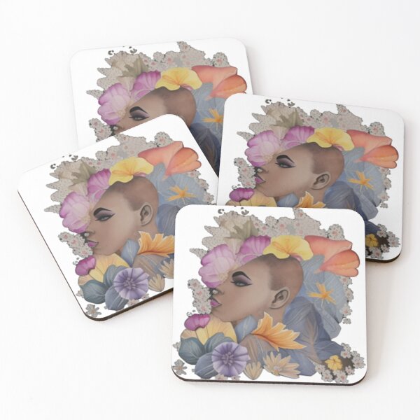 Item preview, African American Woman Floral Abstract Series (14) designed and sold by MugsNstuff Live Love Create!.