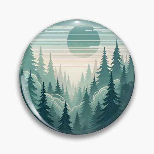 Artikelvorschau, Tranquil Dawn in the Pine Forest entworfen und verkauft von UmbrellaStudio1.