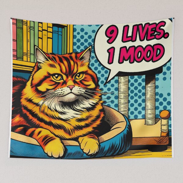 Item preview, Typical Cat Old Comics Style Illustration designed and sold by VectorPlace.
